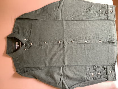 Chemise regular unie flanelle coton