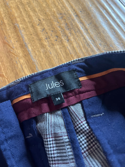 Chino à carreaux coupe slim