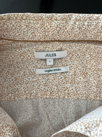 Chemise regular imprimé fleur coton