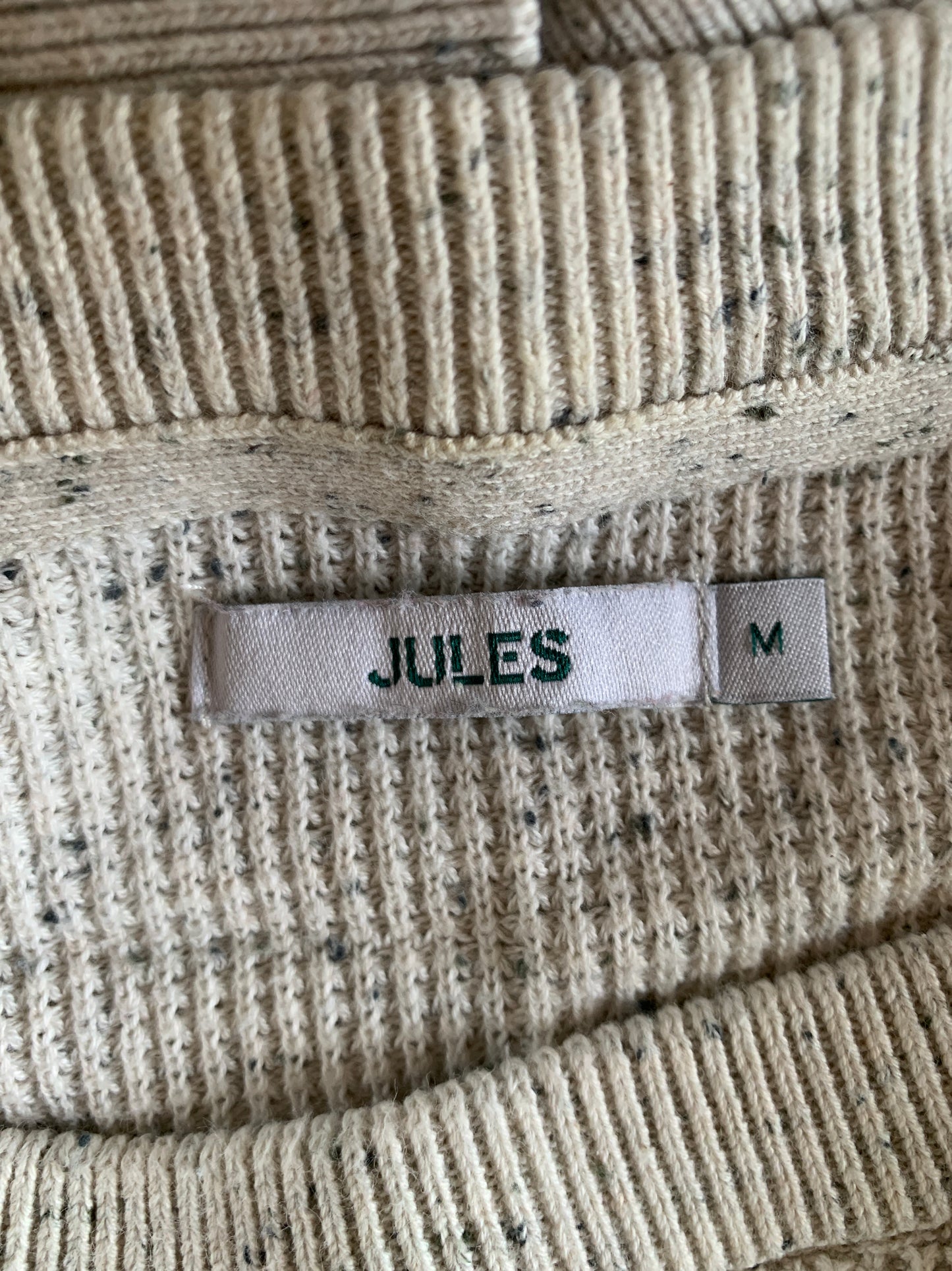 Pull gaufré à col rond
