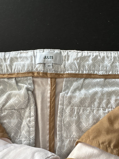 Bermuda chino uni avec ceinture