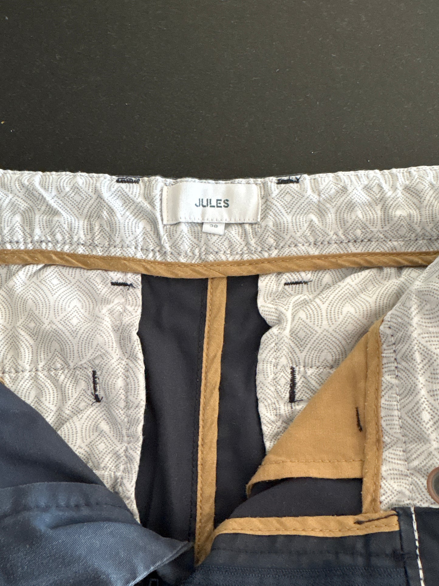 Bermuda chino uni avec ceinture