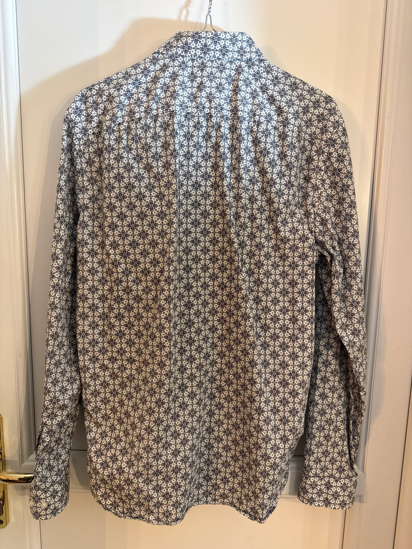 Chemise regular à carreaux coton