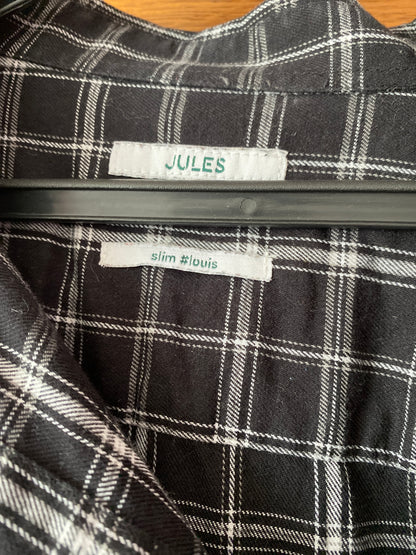 Chemise slim à carreaux coton