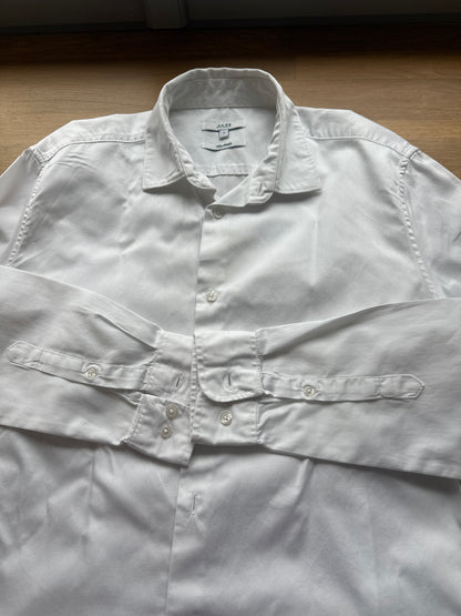 Chemise slim unie satin