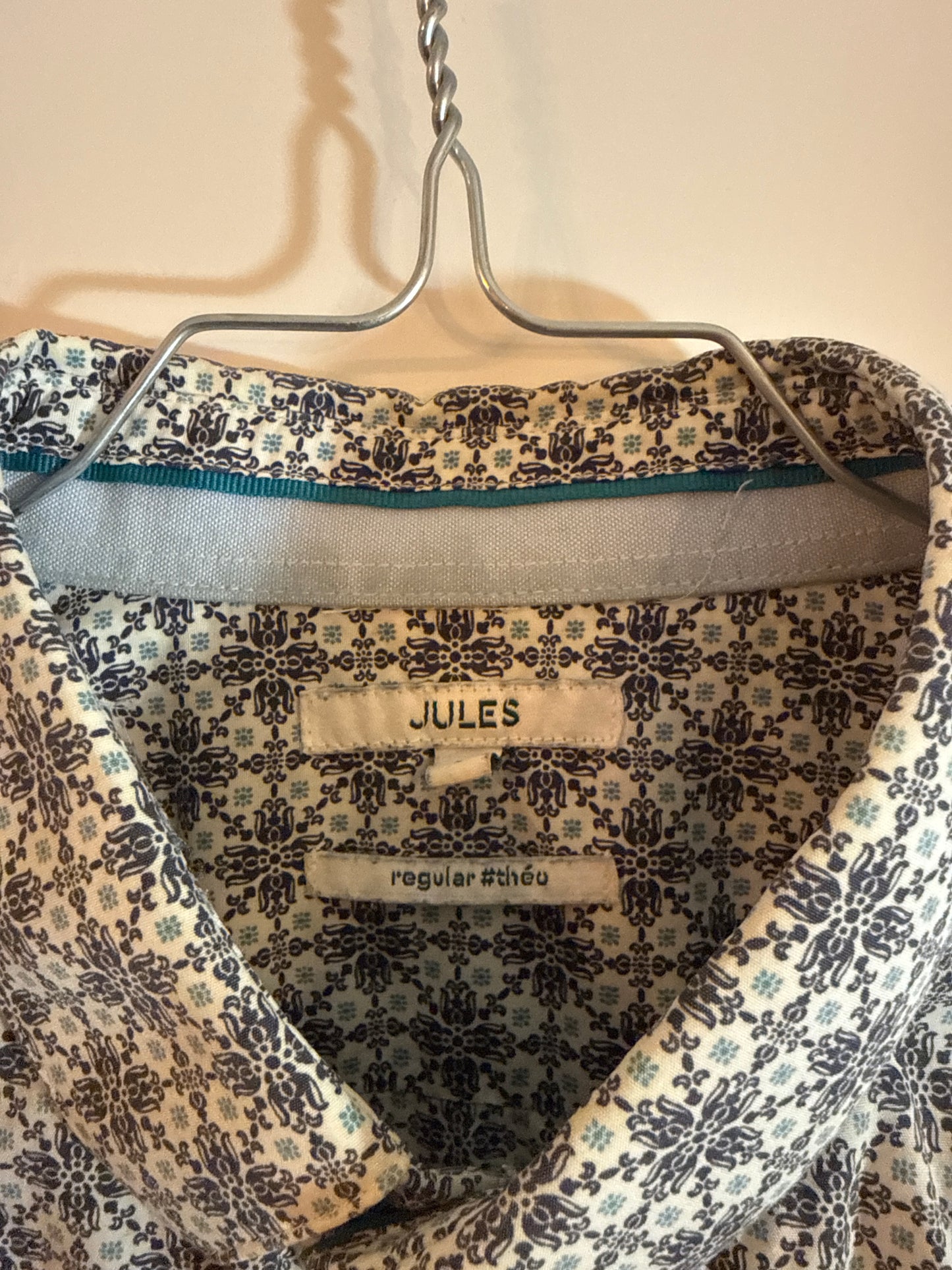 Chemise regular à carreaux coton