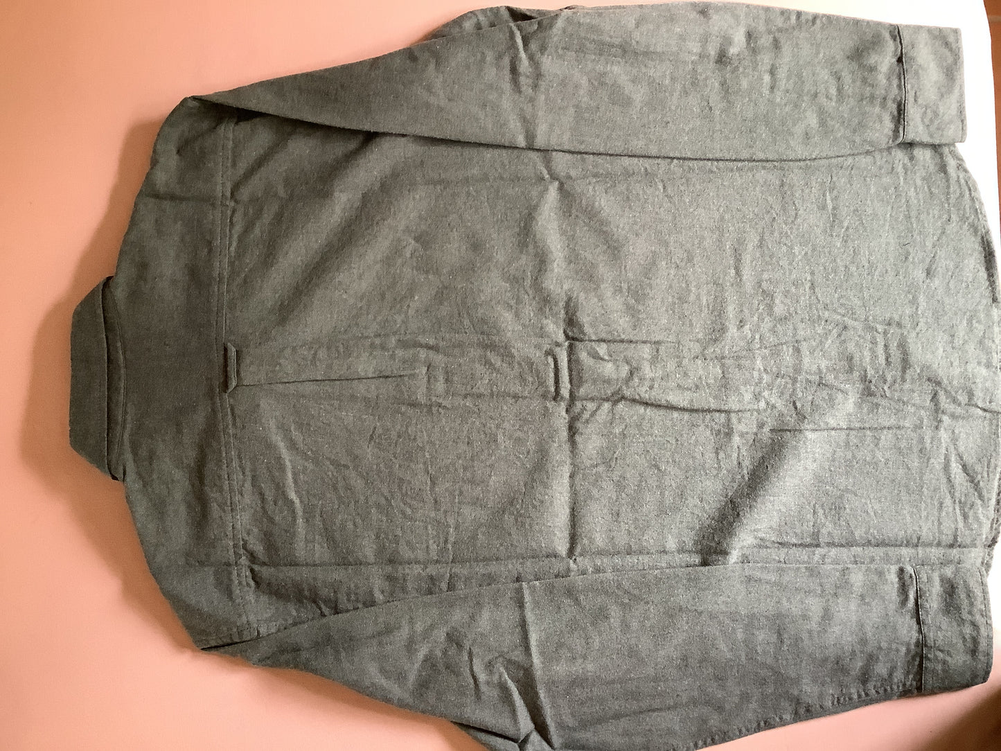 Chemise regular unie flanelle coton