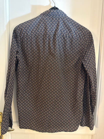 Chemise regular imprimé géométrique coton biologique