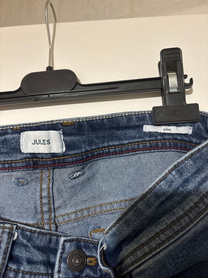 Jean slim en coton et polyester recyclés