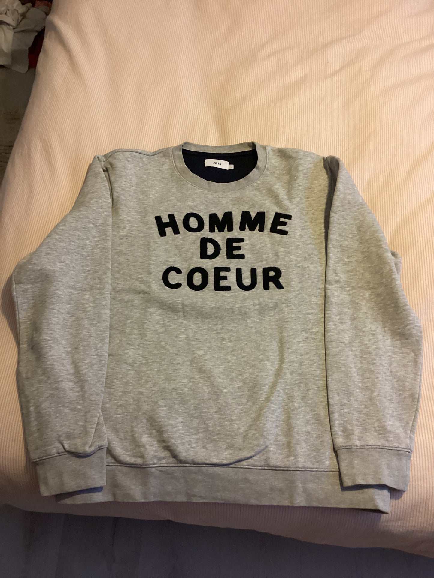 Sweat col rond Homme de coeur