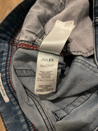 Jean straight en coton et polyester recyclés waterless