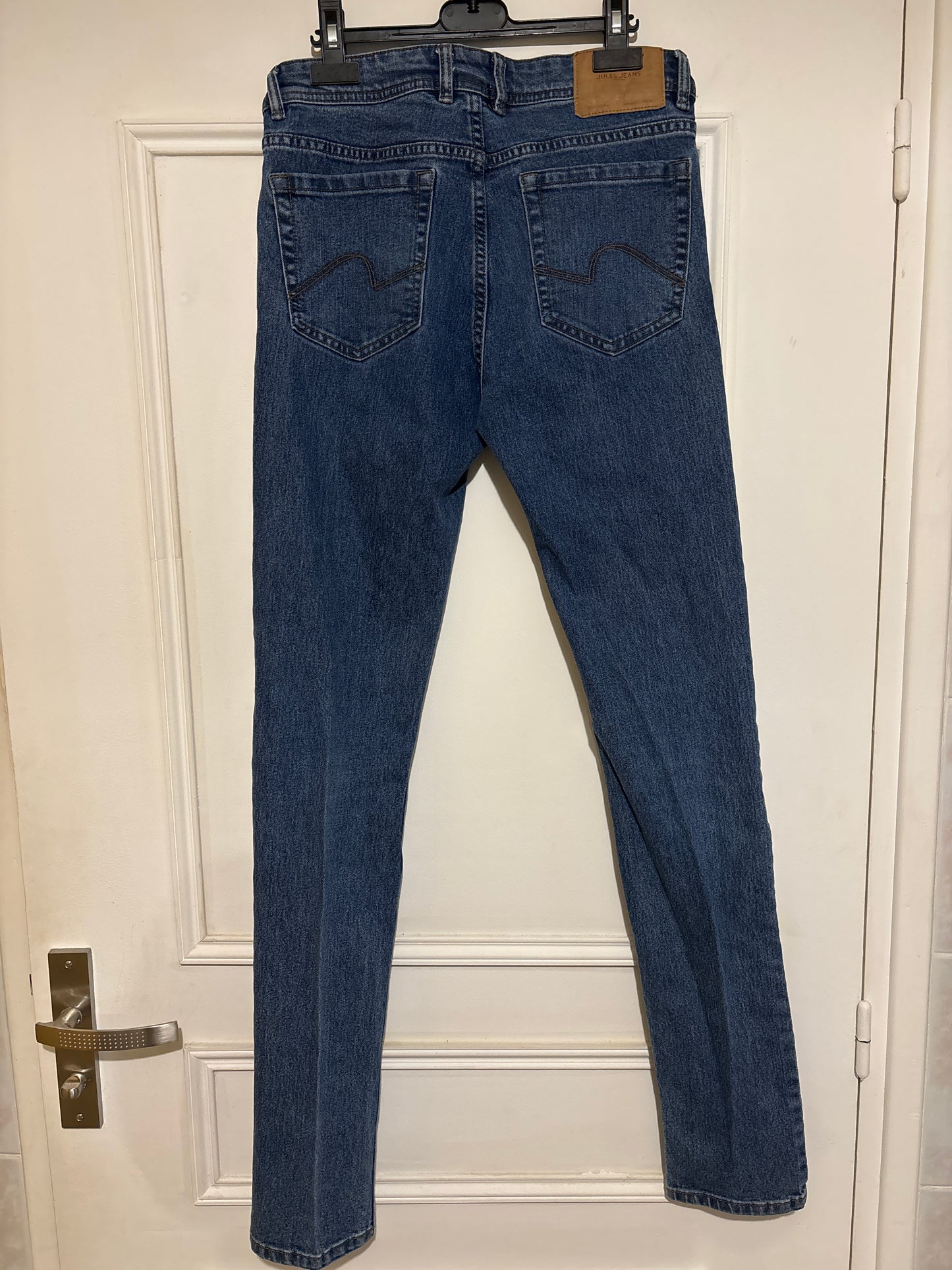 Jean slim en coton et polyester recyclés