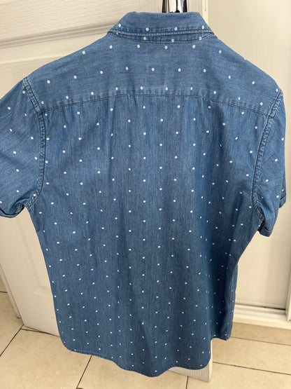 Chemise Imprimée Slim Manches Courtes