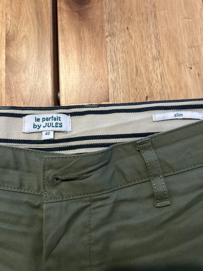 Pantalon chino slim 'le parfait by JULES' - Kaki