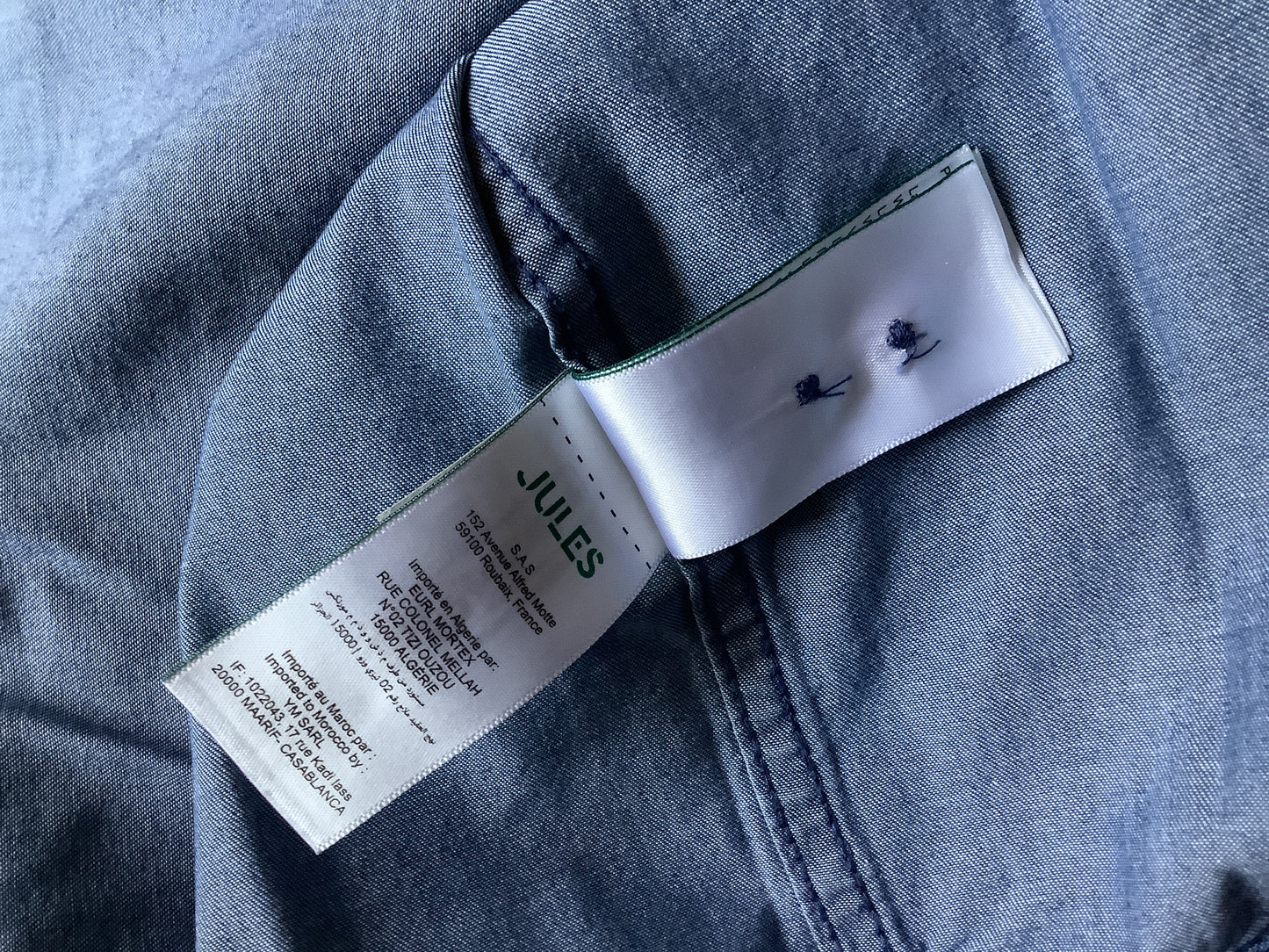 Chemise regular denim coton biologique