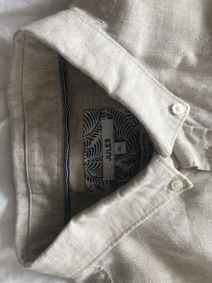 Chemise regular manches courtes lin