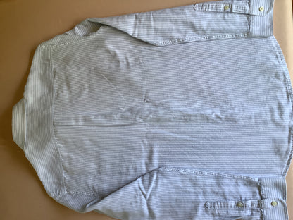 Chemise regular rayures coton lin
