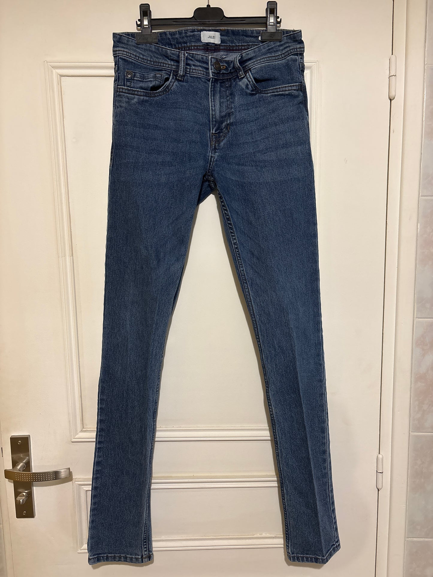 Jean slim en coton et polyester recyclés
