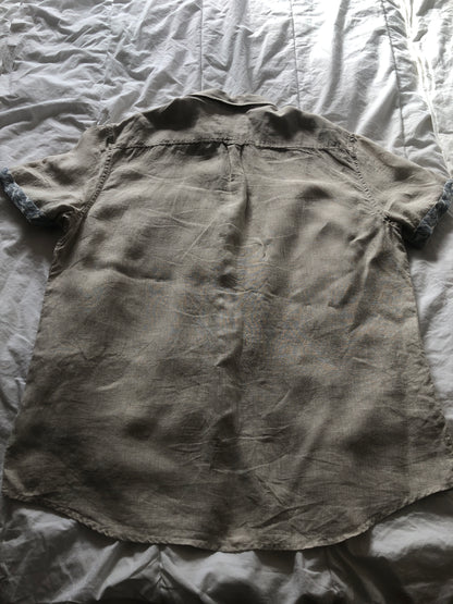 Chemise regular manches courtes lin