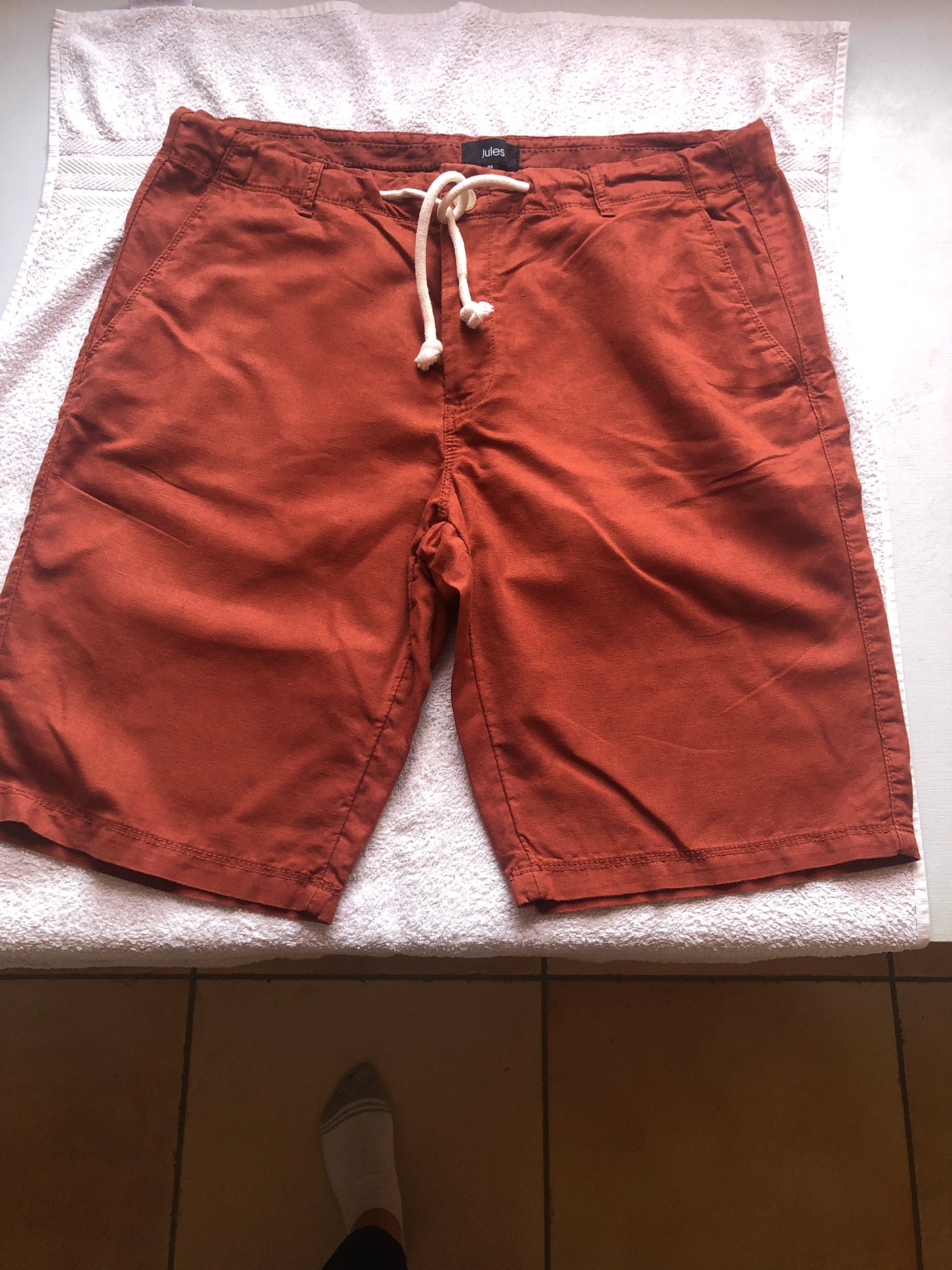 Bermuda chino coton lin