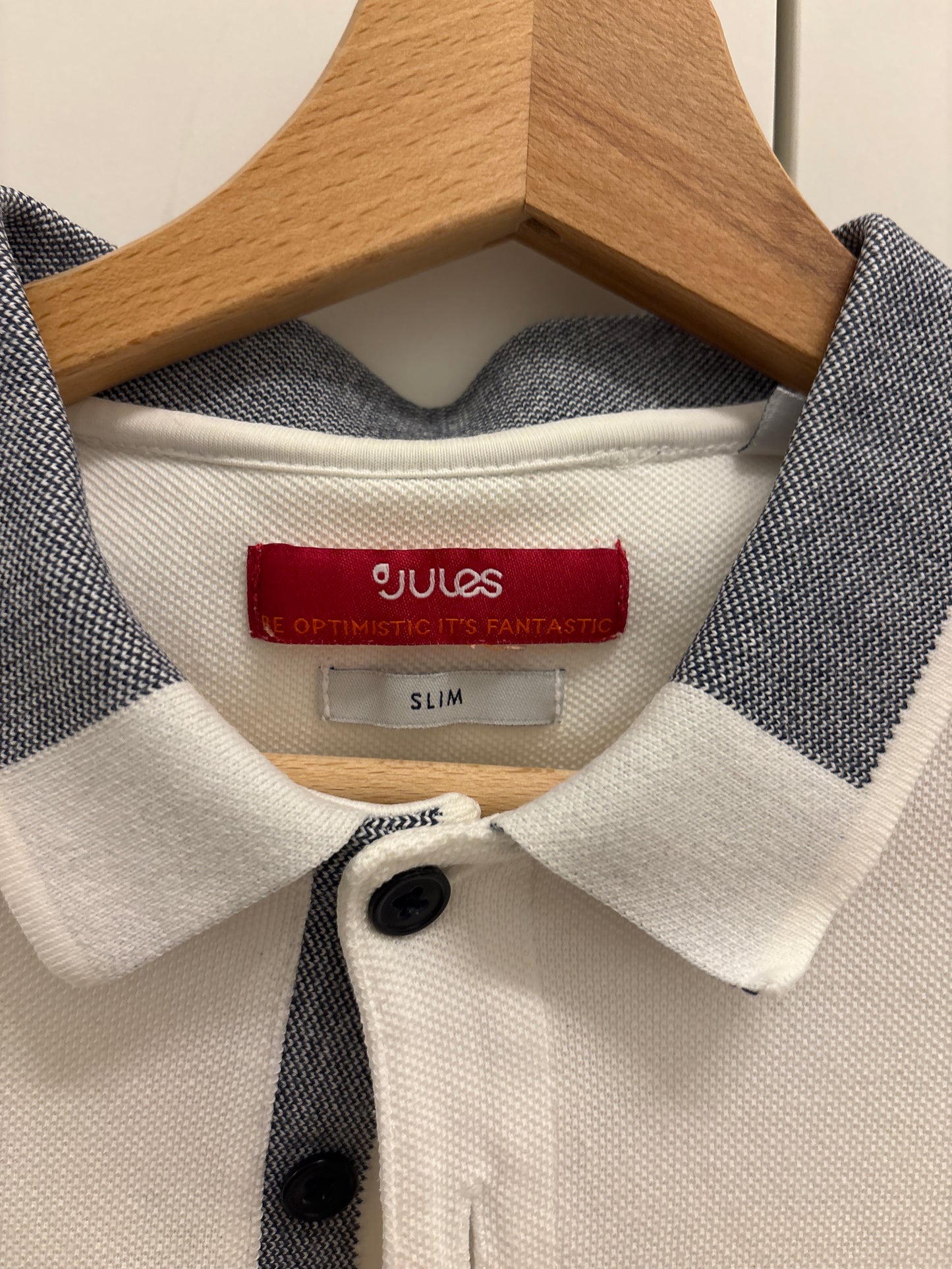 Polo piquée col colorbloc