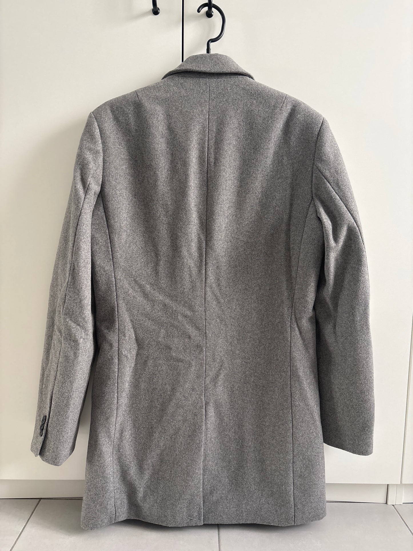 Manteau long col tailleur