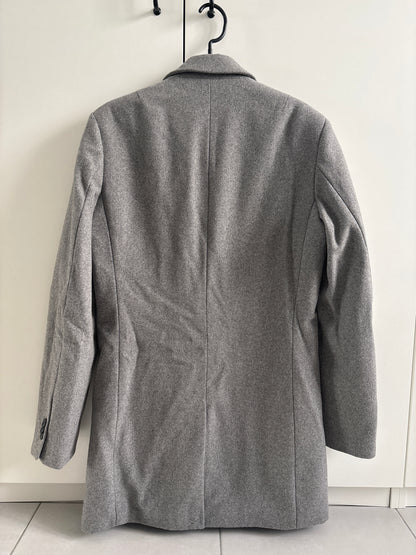 Manteau long col tailleur