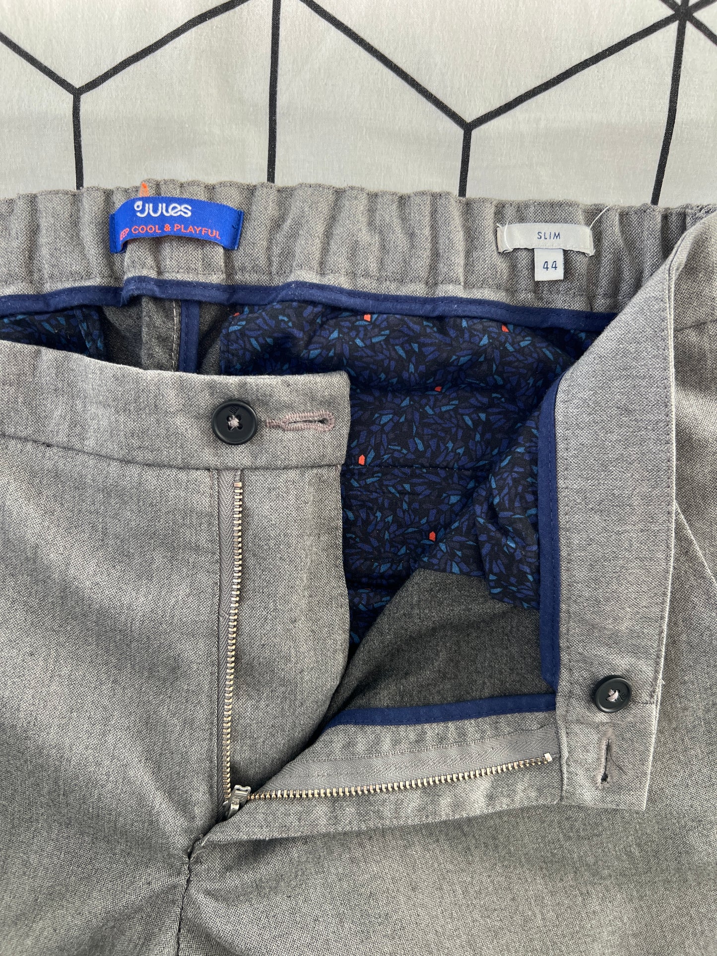 Chino slim bas revers