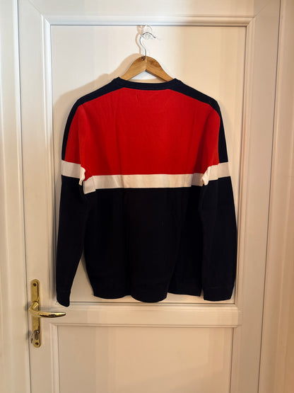 Pull esprit colorblock tricolore