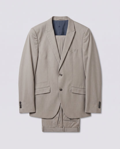 Veste de costume Slim beige unie