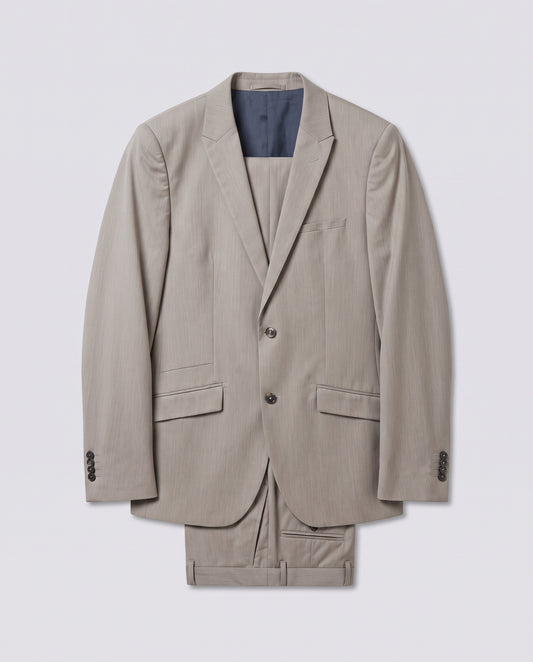 Veste de costume Slim beige unie