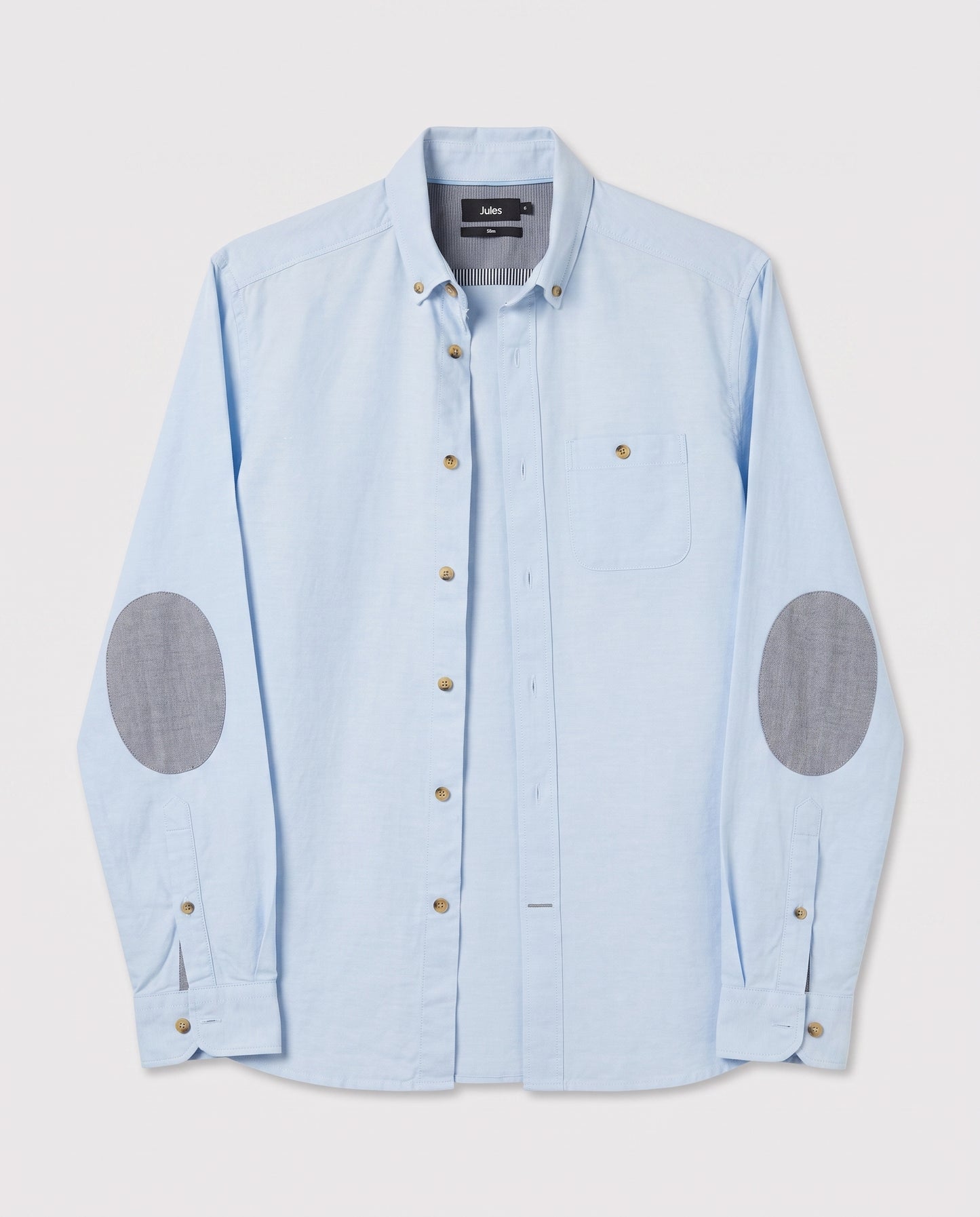 Chemise en coton avec pieces aux coudes