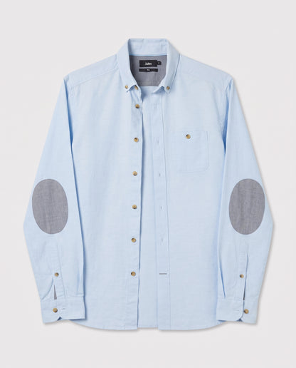 Chemise en coton avec pieces aux coudes