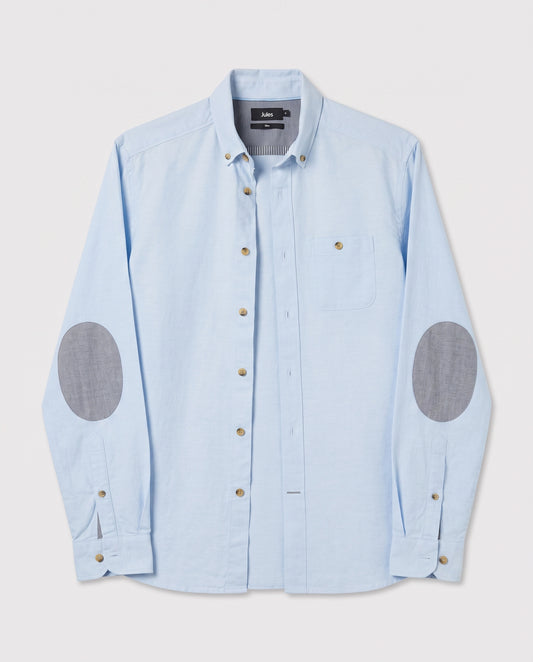 Chemise en coton avec pieces aux coudes