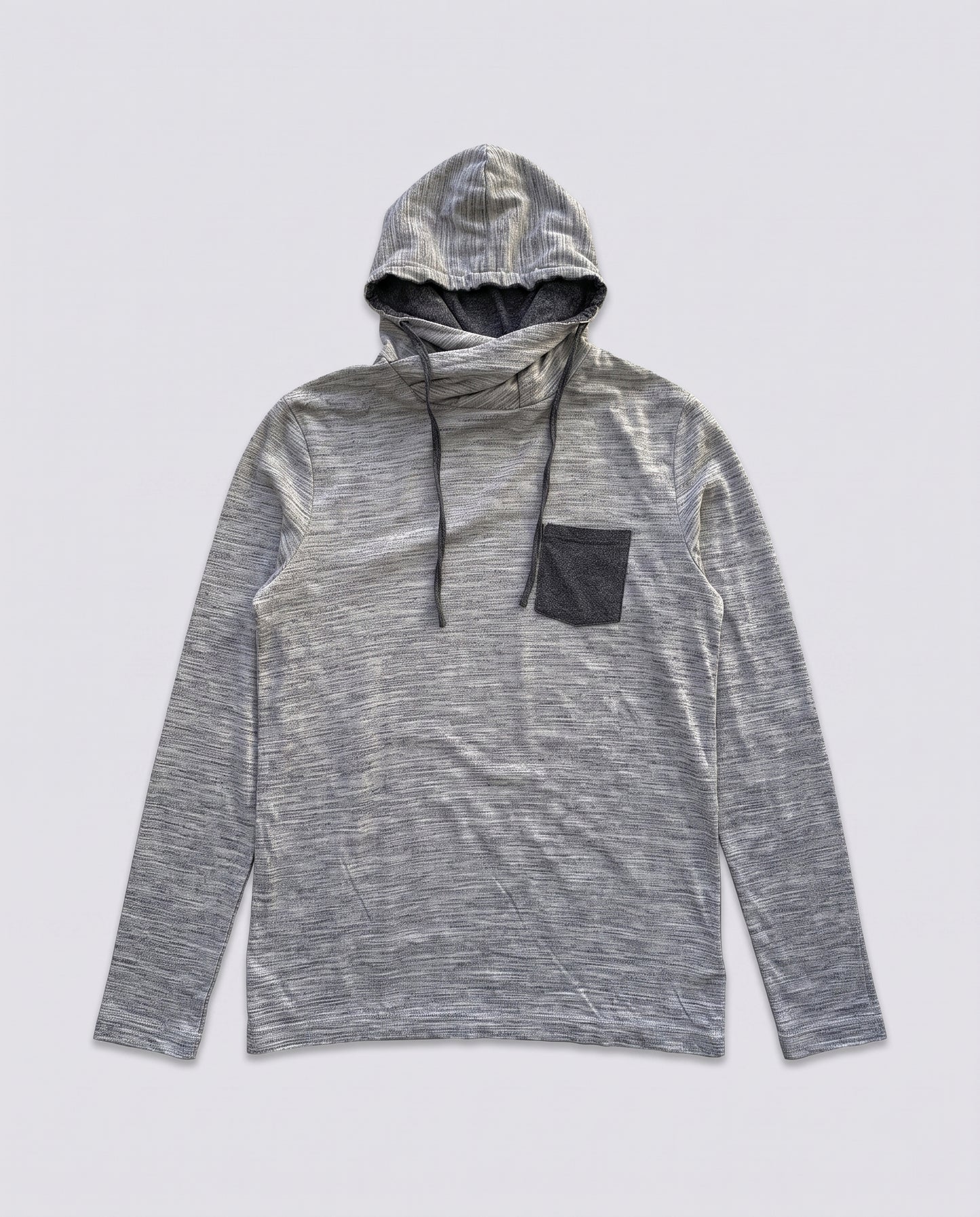 Tee-shirt capuche gris