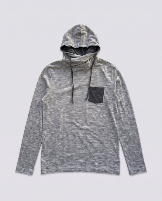 Tee-shirt capuche gris