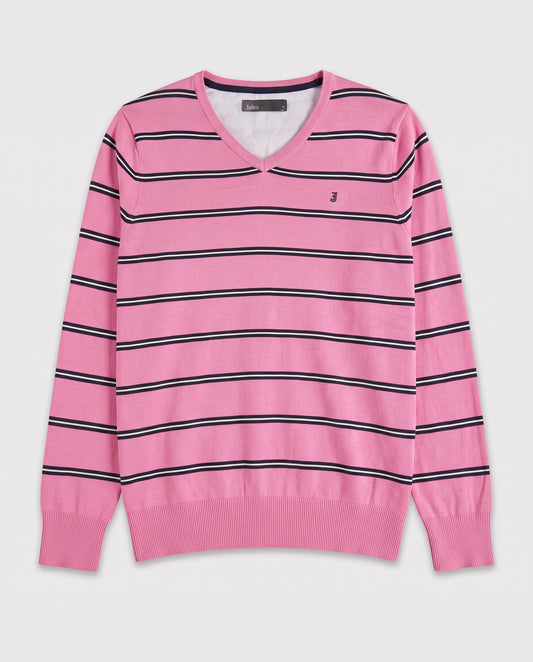 Pull col V rose M