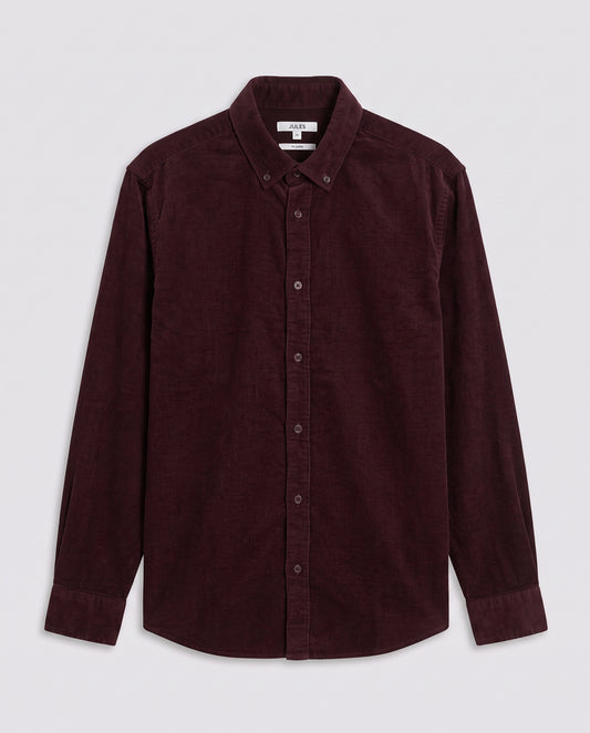 Chemise bordeau -prune