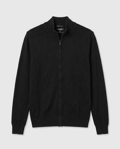 Pull zippé noir