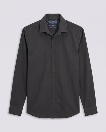 Chemise noire repassage facile