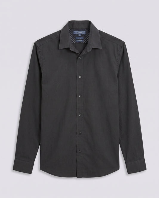 Chemise noire repassage facile