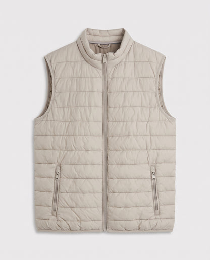 Doudoune sans-manches Beige