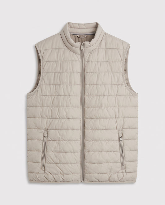 Doudoune sans-manches Beige
