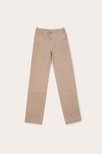 Pantalon large beige