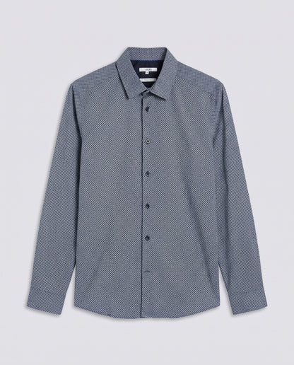 Chemise bleu à motif