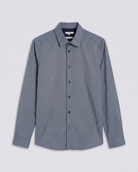 Chemise bleu à motif