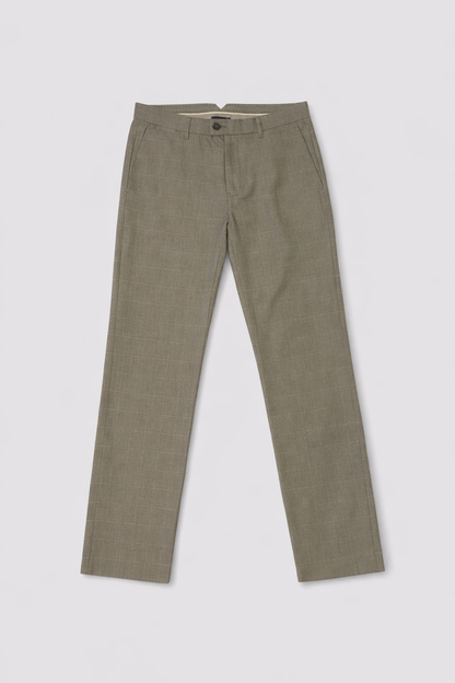 Pantalon Chino à Carreaux Jules - Gris - Taille 40