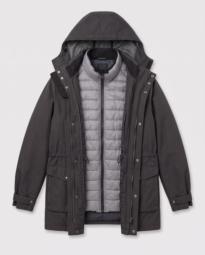 Veste parka et sa doudoune légère intérieure