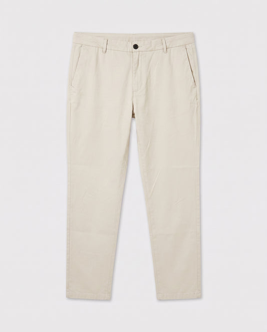 pantalon slim beige