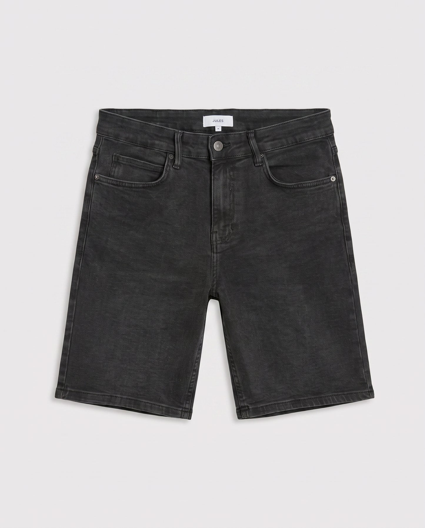 Short en jean Noir